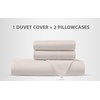 Sapphire Collection Plain Duvet Cover With Pillow Case Non Iron