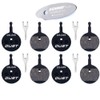 CYCEARTH 4 Pairs Bicycle Bike Disc Brake Pads for Avid
