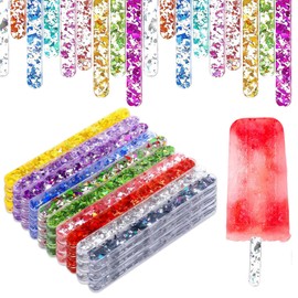 Pack of 50 Ice Cream Sticks for Crafts, Ice Sticks for Children's Parties and Family Baking Projects, Creative Dessert Creations, DIY Cakes and Ice Cream