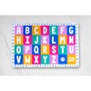 DOMINO &AMP; JULIETTE Uppercase & Lowercase Alphabet Double-Sided Placemat For