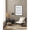 The Serenity Prayer Capitalized Poster - white: 8x10 inch