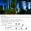 6 Pack 3W Blue LED In Ground Well Light 12V