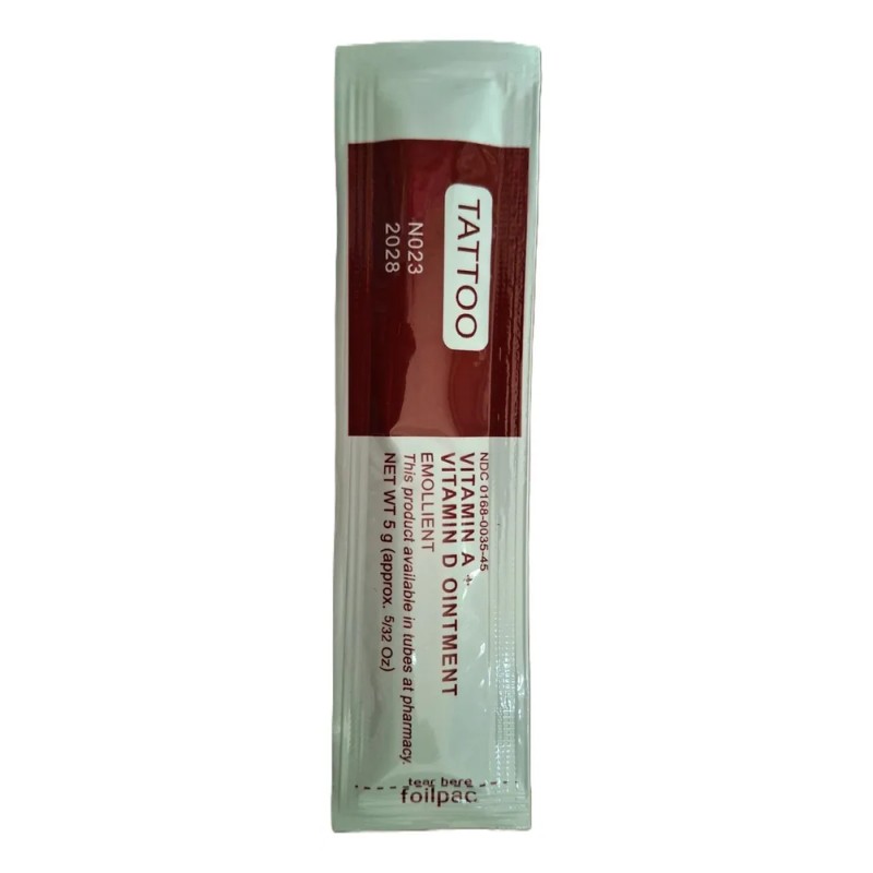 Crema Fougera Vitamina A, D Tatuaje Microblading 50 Pzs