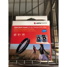 Agfa 77mm Circular Polarizer CPL fits Canon Rebel T6i  T5i T4i 70D 80D 6D 7D 5D lens