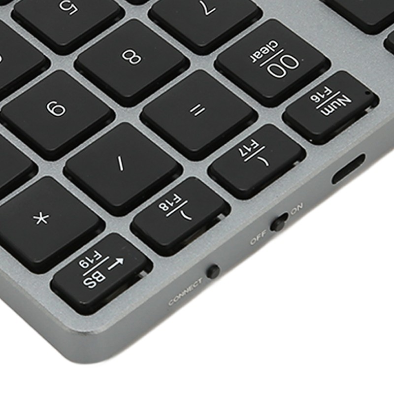 Wireless Number Pad 35 Keys Scissor Switch BT5.0 Aluminium Alloy