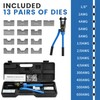 LFGUD 16T Hydraulic Battery Cable Crimper 8 AWG to 600