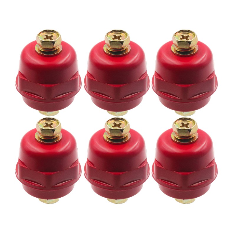 LBY 6pcs Busbar Insulator, SM-25 Polyester Standoff Insulators with Screw(M6),