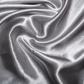 Silky Bridal Satin Fabric Material - Silver, 1Mtr 100cm x 150cm