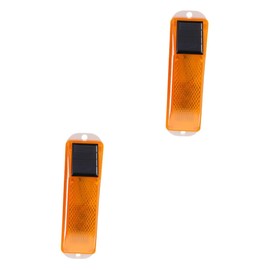 BUGUUYO Solar Warning Light Solar Caution Lamp for Garden and Automatic Charging Flashing Function Easy Installation Enhanced Visibility for Safety