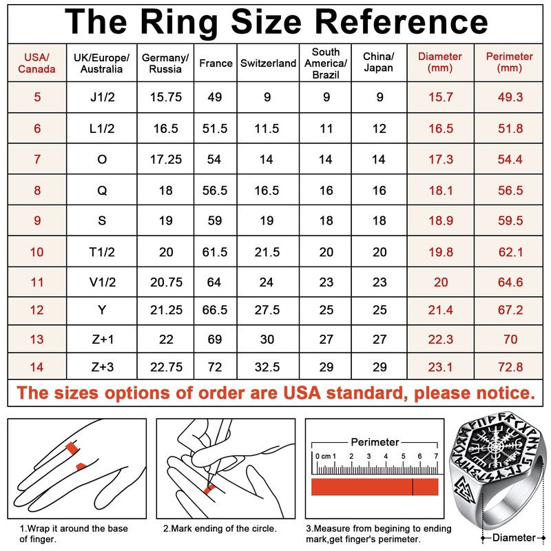 Women Viking Compass Vegvisir Rings Valknut Pattern Dainty Trendy Jewelry