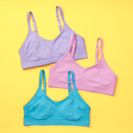 Yellowberry New Tulip Seamless Bra 3PK Bundle Basics Collection, Sea Spray, XS/S