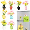 8 Piece Mini Vase Magnets for Fridge– 3D Ceramic Vase