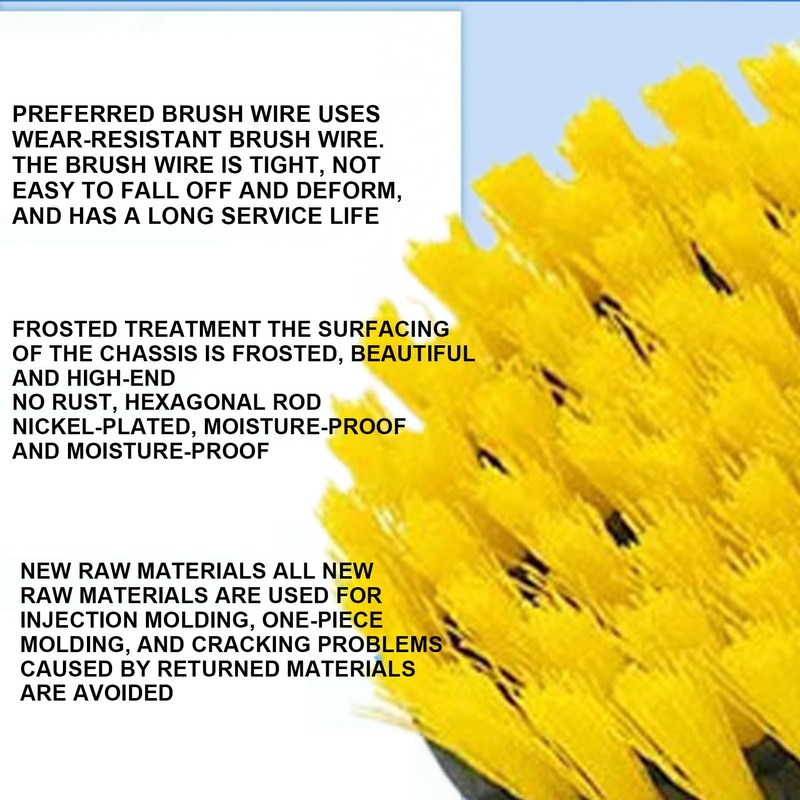 Drill Cleaning Brush Attachment Set | Drill Scrubber Brush Kit