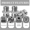 2 Pcs Hydraulic Adapter Fittings M14 to M16, Compatible with
