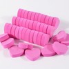 50 Pieces Nail File Creative Heart Shaped Double Sided Nailfile