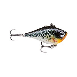 Rapala ULRPR04BCL Ultra Light Rippin' Rap Fishing Lure, Live Black Crappie, 1-1/2", 3/16 oz
