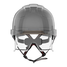 JSP EVO VISTAlens Ascend Safety Helmet - Vented, White/Smoke, ANSI Class C (AMJ260-005-F04)