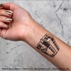 4 x 'Double Decker Bus' Temporary Tattoos - Water Resistant,