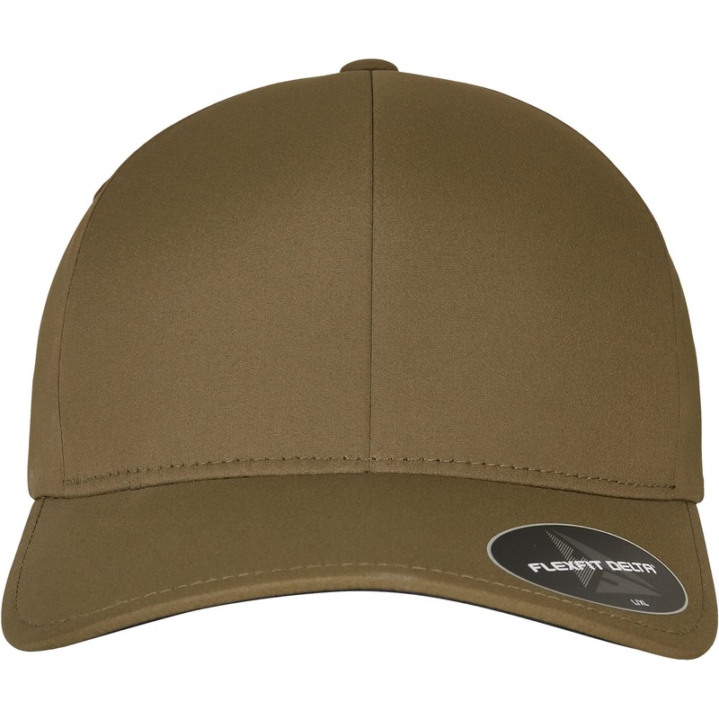 Flexfit Unisex Flexfit Delta Baseball Cap, olive, S-M UK