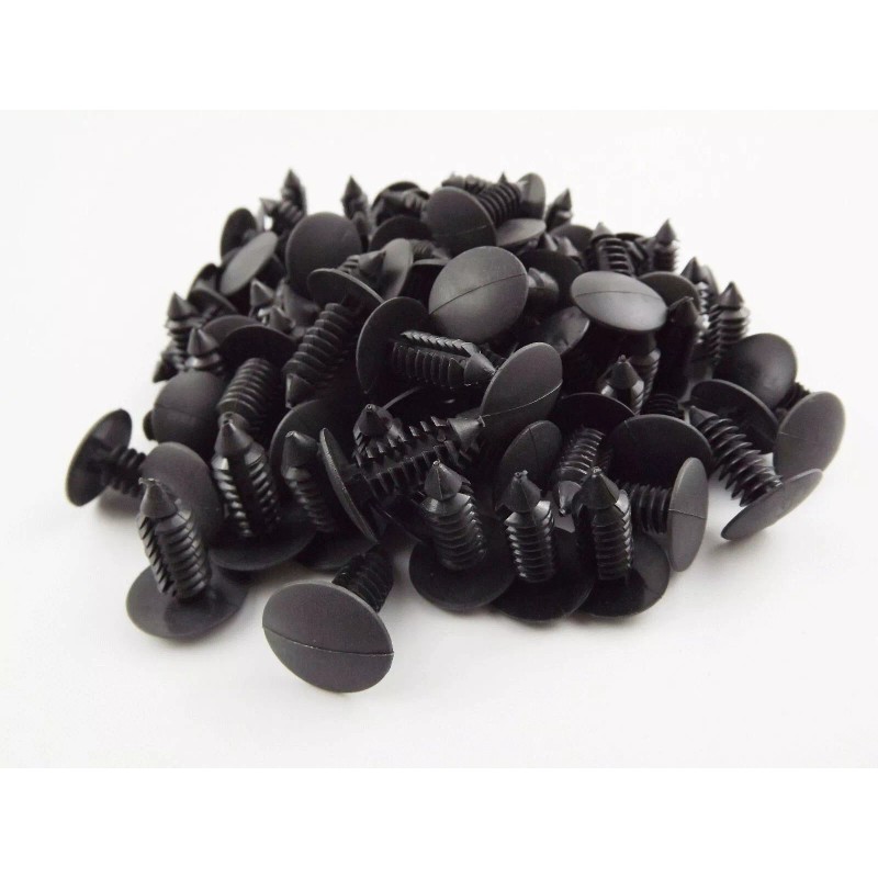 SNS 100X 8mm Bumper Clips Retainer Car Plastic Rivets Fastener