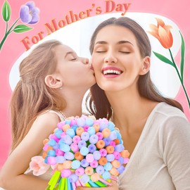 Tinlade 200 Pcs Color Changing Flower Gel Pens Bulk Mother's Day Creative Gifts 0.5mm Black Ink Cute Kawaii Ball Point Pens for Kids Office School Supplies Prize Student Party Favor