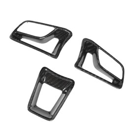 Steering Wheel Cover Trim Carbon Fiber Control Panel Frame Decal Sticker for Macan 718 Boxster Cayman 911