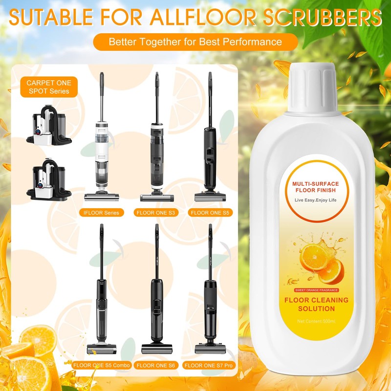 Swiffen 8 Pack 4000ml Floor Cleaning Solution Compatible with Tineco