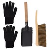 Fireplace Ash Shovel Brush Set Coal Hearth Clean Tools for