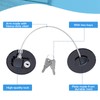 8 Pieces Refrigerator Locks for Children Adults with 10 Keys,