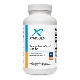 NoonBrew- XYMOGEN Omega MonoPure 1300 EC Aceite de Pescado con 3X Mayor Absorción DHA EPA Suplemento Omega 3 para                                     