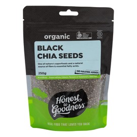 Honest to Goodness Organic Black Chia Seeds 250 g
