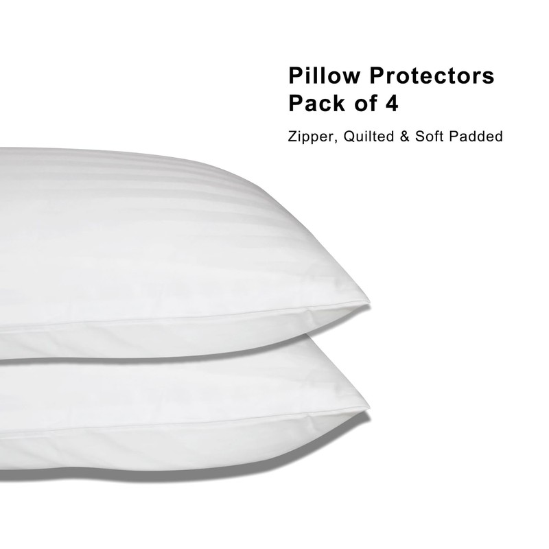 Elegant White Pillow Cover with Hidden Zipper – Luxury Pillow