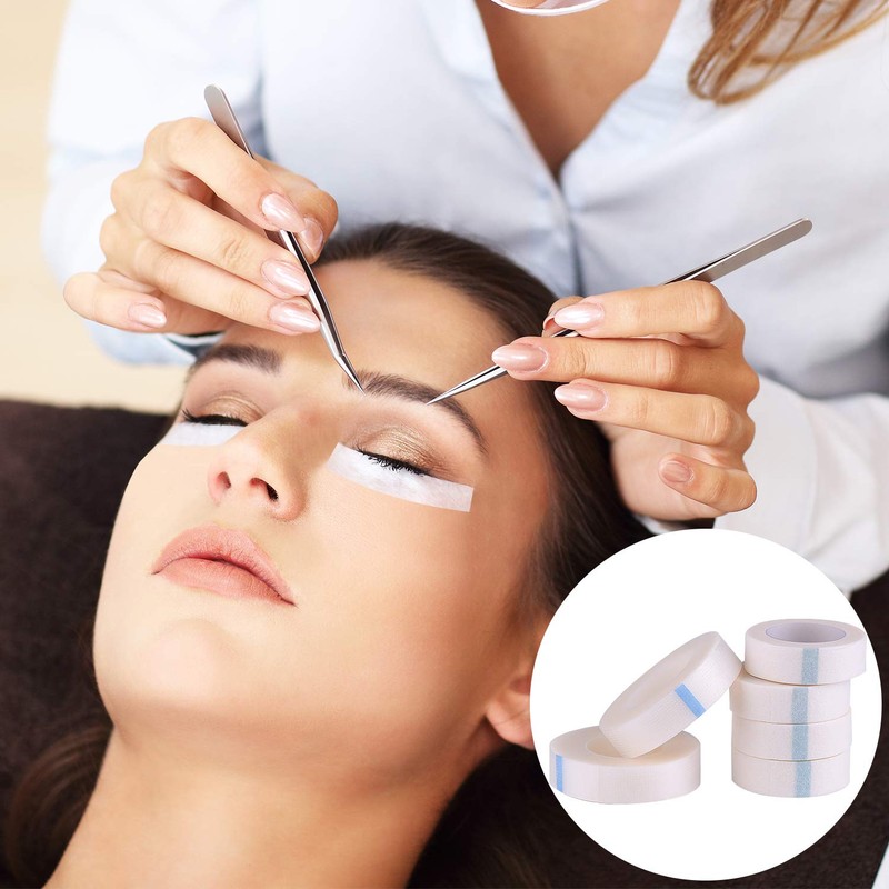 FEPITO 8 Rolls Eyelash Tape and 4 Rolls Micropore Tape