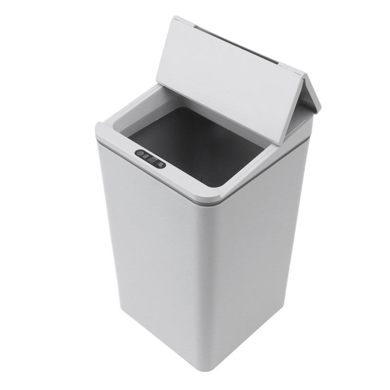 Desktop Sensor Trash Can USB Charging Foldable Lid 9L Intelligent