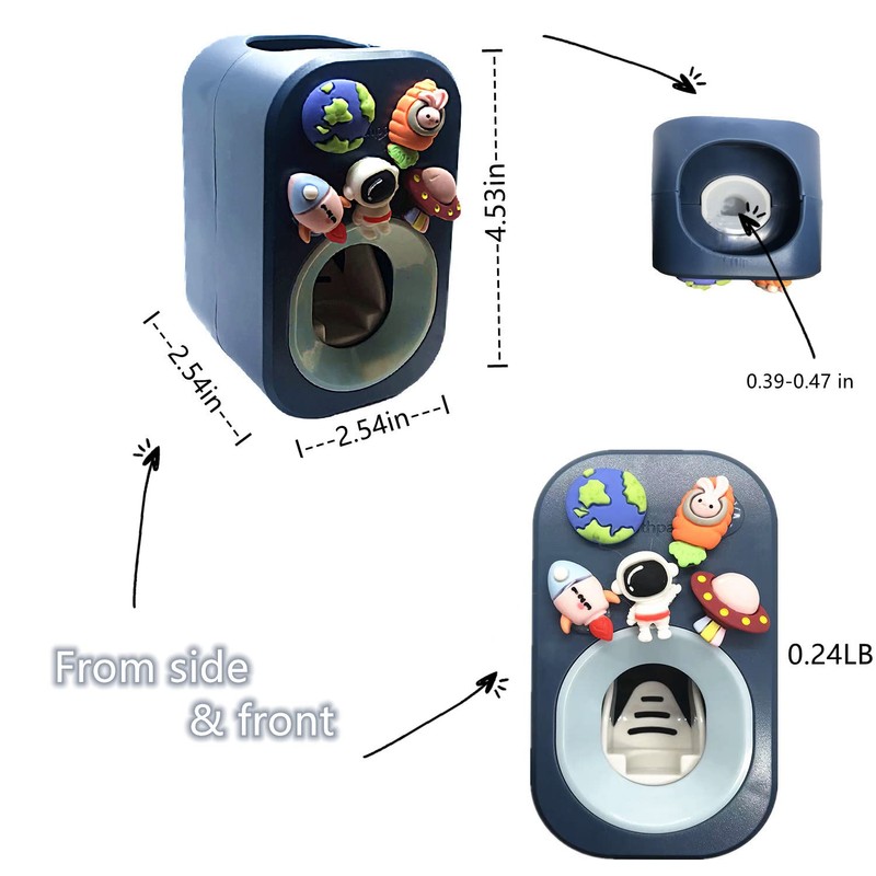 Automatic Toothpaste Dispenser Wall Mounted for Bathroom,Toothpaste Squeezer for Kids