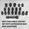 Mighty Seven MA52019 19-Piece Hex Thru-Hole Socket Set, Mechanic Tool
