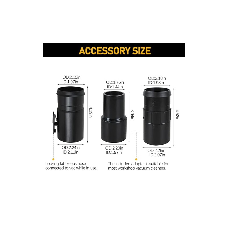 CMXZVBE38761 for craftsman shop vac hose，1-7/8 in. x 7 ft.
