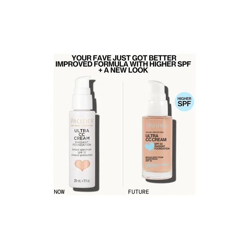 Pacifica Ultra Cc Cream Radiant Foundation Spf 17 Warm Light