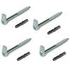 Screw Hooks with Cross Slot Heavy Duty Galvanized Steel Self