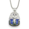 Hip Hop Bling Silver Tone King Tut Pharaoh Pendant