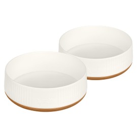 Harry Barker Large Plastic Modern Dog Bowls - 2 Pack