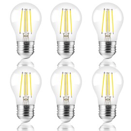 FLSNT A15 Dimmable Edison Bulbs, 60W, 5000K Daylight, 6 Pack