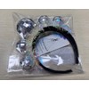 CAKURE Light Up Disco Ball Headband Silver Led 70s Hair