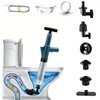 LIMORUNS Professional Toilet Plunger Set with Multiple Attachments, High-Pressure Air