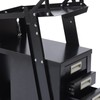4 Tiers Rolling Welding Cart with Wheels and Tank Storage,