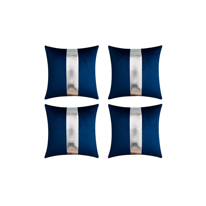 Gyulin Pack of 4,18x18 Inch Velvet Throw Pillow Covers with