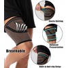 FVVWVV 1 Pair Thigh Compression Sleeve, Hamstring Compression Sleeve for
