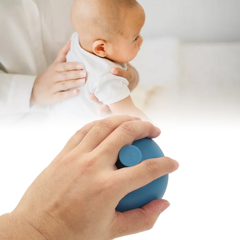 Blue Silicone Palm Chest Percussion Cup Pressure Drum Massage Chest