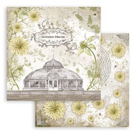 Stamperia Scrapbooking Block Romantic Garden Shed 15.24 x 15.24 cm