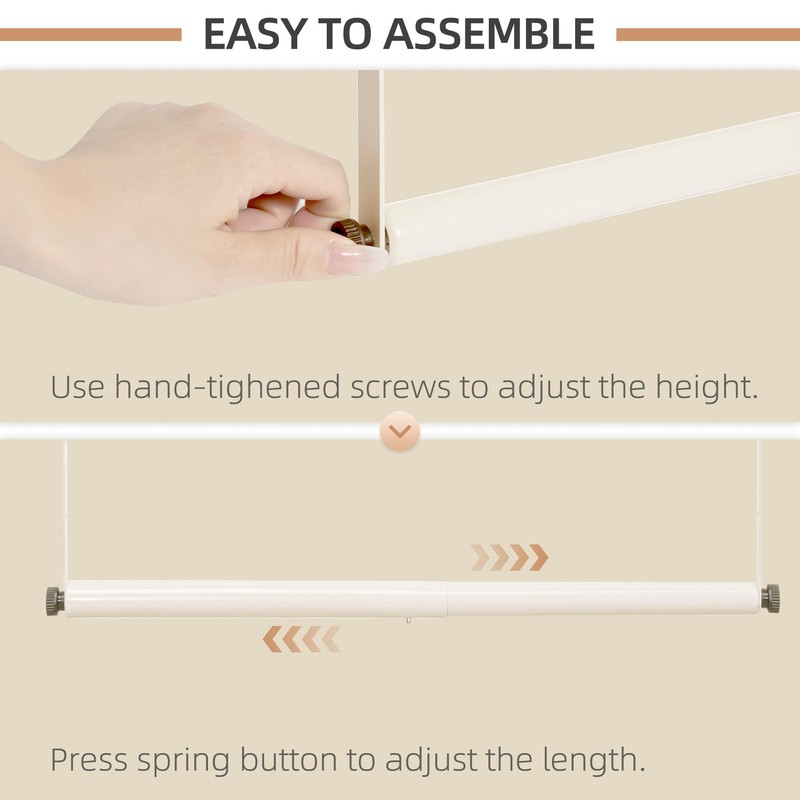 STORAGE MANIAC Adjustable Closet Rod Extender - Heavy Duty Space-Saving
